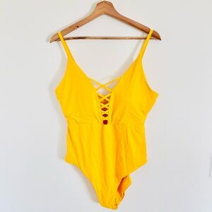 Rue21 One-Piece Swimsuit in Yellow